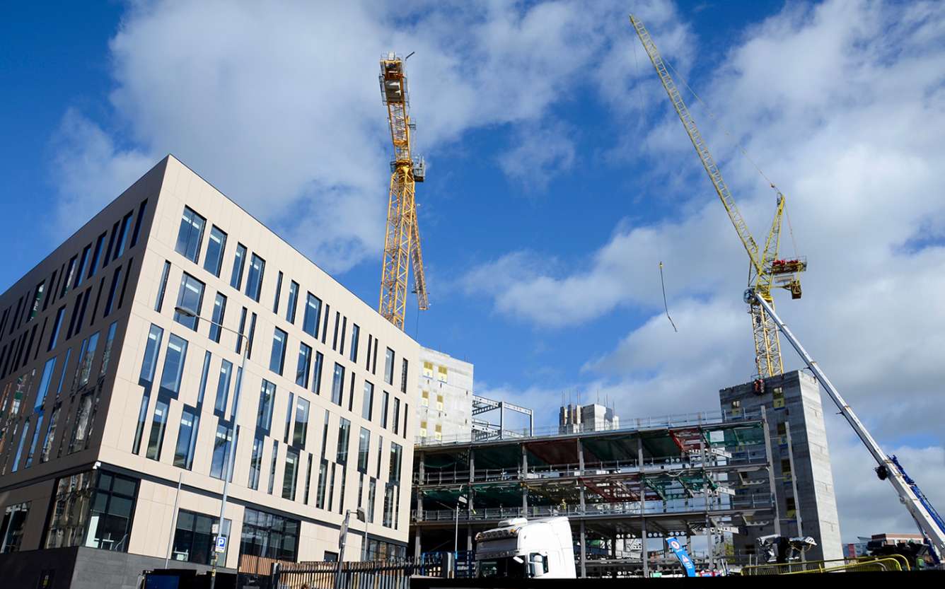 Houses and offices being built during the pandemic